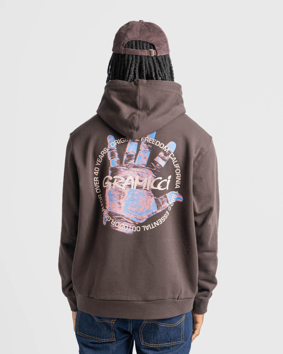 Gramicci CLIMBER'S HAND HOODED SWEATSHIRT | G4FU-J110-DBR
